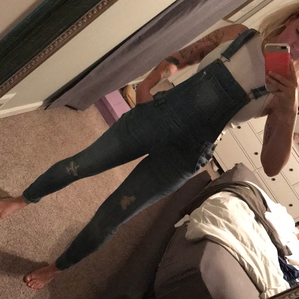 Distressed Overalls